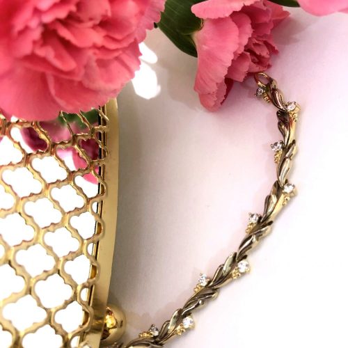 Bransoleta z dwukolorowego złota