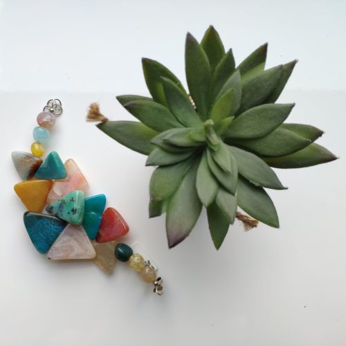 Bransoleta kamienie naturalne Agaty