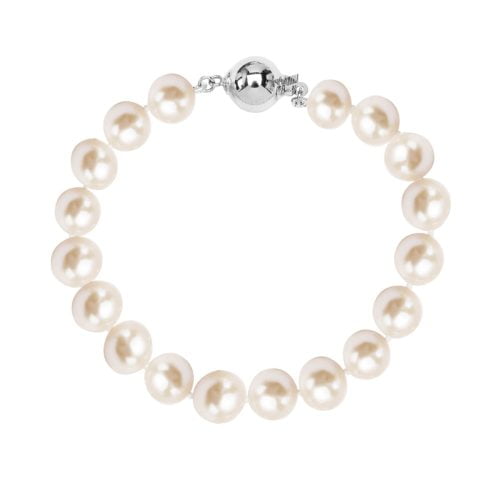 Bransoletka srebrna z perłami