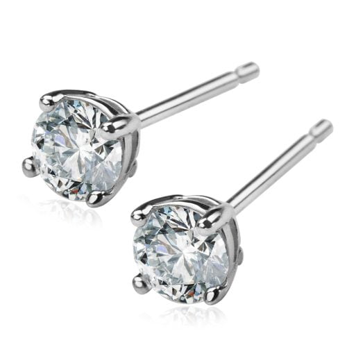 Kolczyki srebrne z cyrkoniami