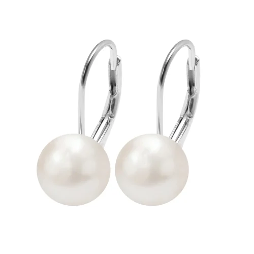 Kolczyki srebrne z perłami