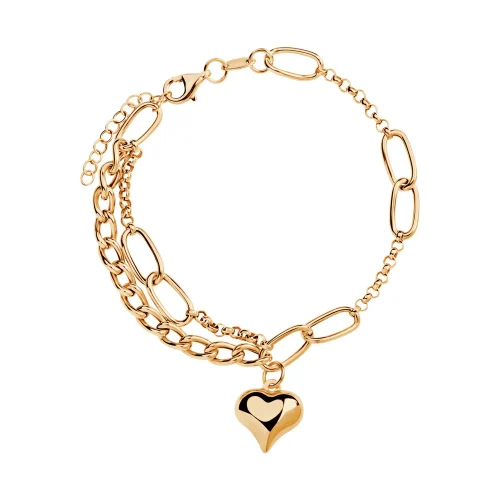 Bransoletka złota - serce