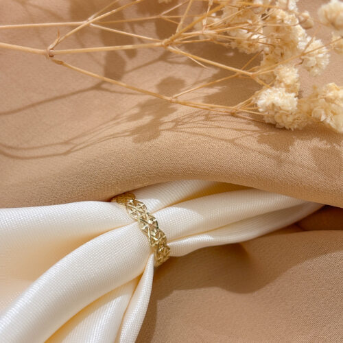 Pierścionek złoty ażurowy