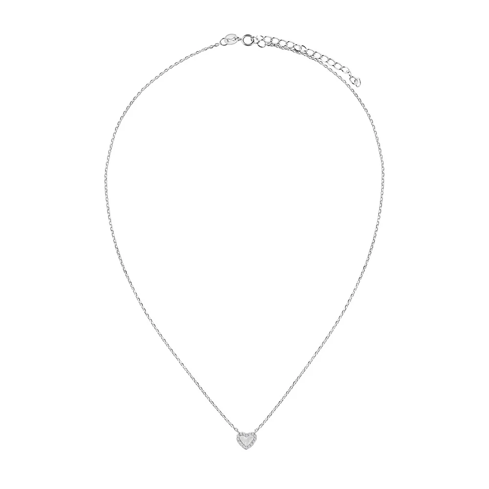 Komplet srebrny z masą perłową i cyrkoniami - obrazek 4