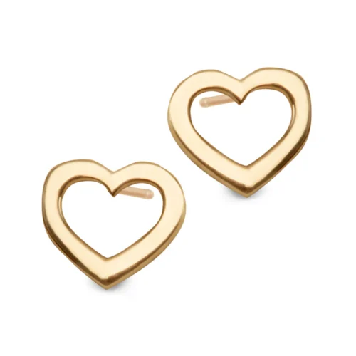 Kolczyki złote – serca