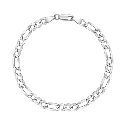 Bransoleta srebrna męska