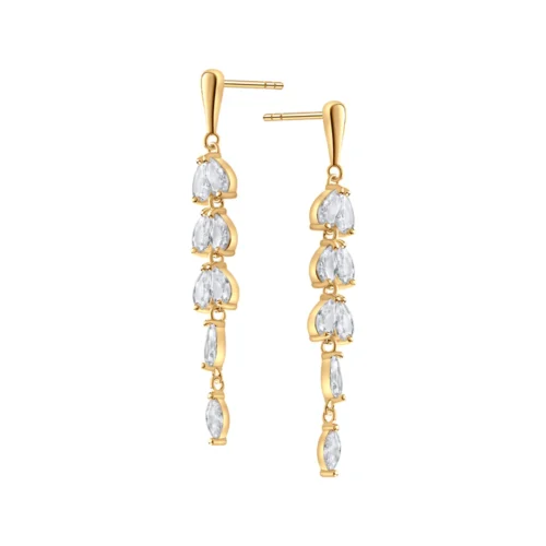 Kolczyki pozłacane – wiszące