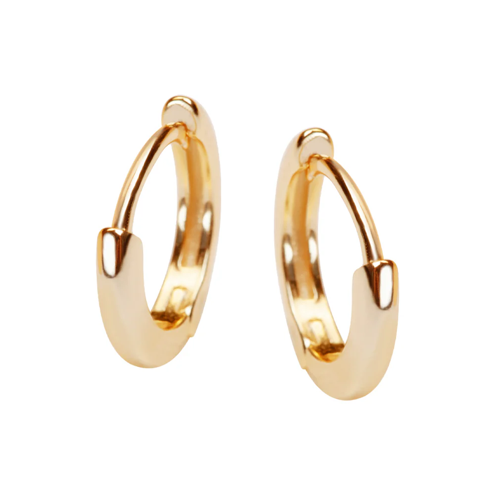 Kolczyki srebrne pozłacane