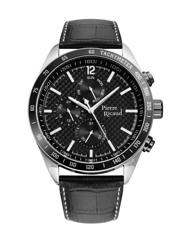 Męski zegarek Pierre Ricaud to elegancki model kwarcowy, który łączy klasyczny styl z praktycznymi funkcjami.
