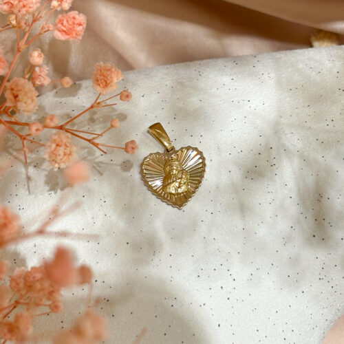 Medalik złoty – serce