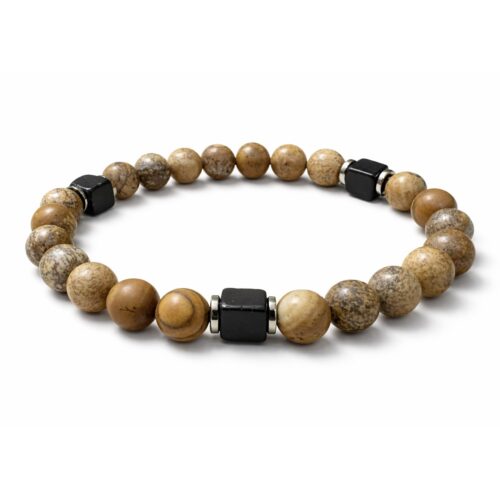 Bransoletka męska z jaspisem