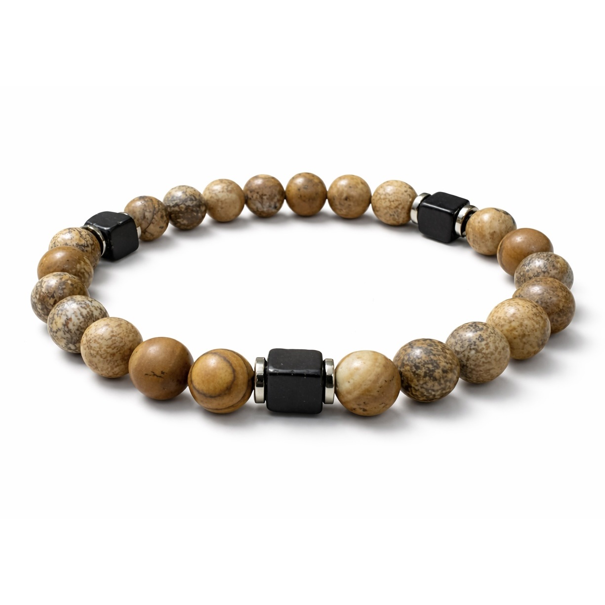 Bransoletka męska z jaspisem