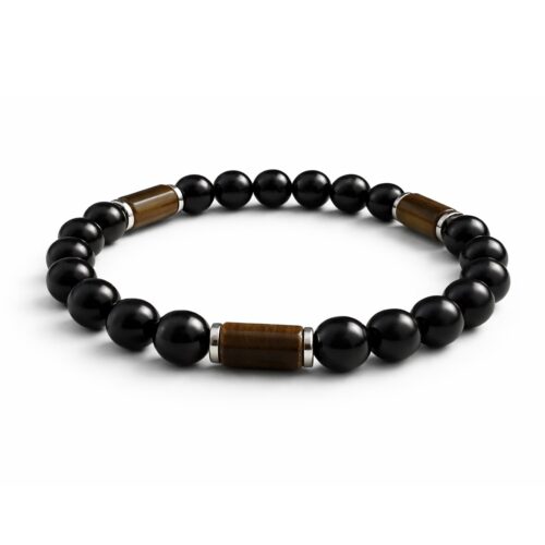 Bransoletka męska z tygrysim okiem