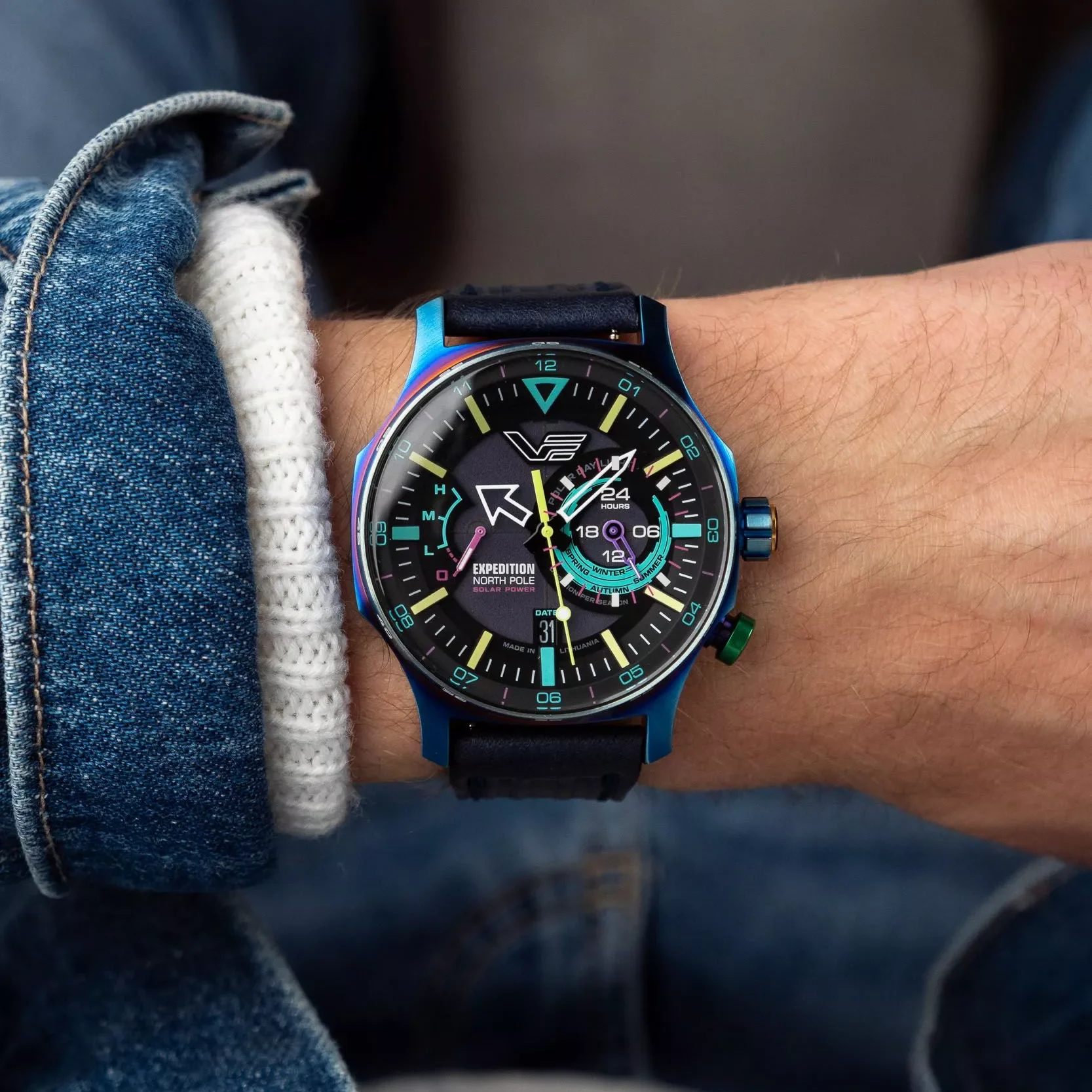 Zegarek męski Vostok Europe Expedition North Pole Polar Light Limited Edition SET VS57-595D737
