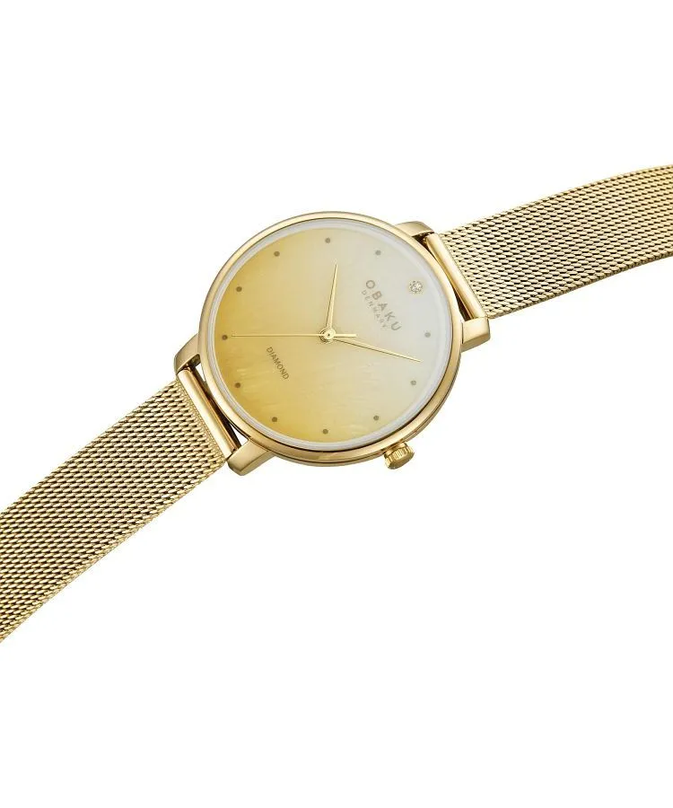 Elegancki damski zegarek Obaku V320LXGZMG-DG